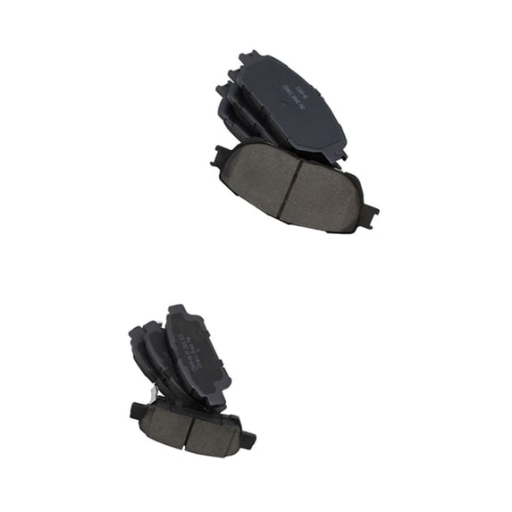 Geelife For Toyota 2004-2010 Sienna Front & Rear Ceramic Brake Pad Kit w/Chemicals