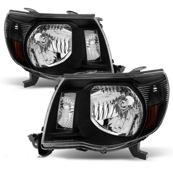 Geelife For Toyota 2005-2011 Tacoma Black Headlights Lamps Replacement 07 09
