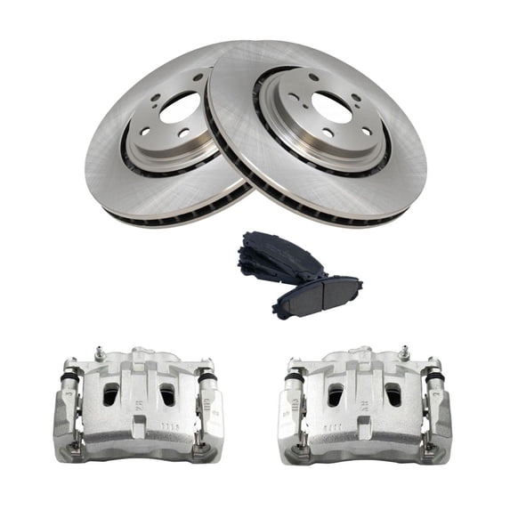 Geelife Front Brake Calipers Pads & Rotors Kit Fits 2010-2015 Lexus 2010-2018 Toyota