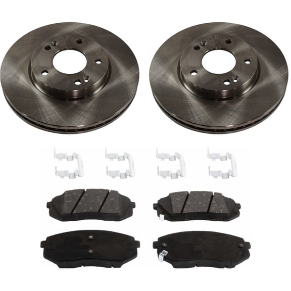 Geelife Front Brake Disc Rotors and Pads Kit For 2007-2009 Rondo EX 2007-2009 Rondo LX