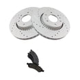 thumbnail image 1 of Geelife Front Brake Pad Performance Rotor Kit Metallic w/Chemicals, 1 of 9