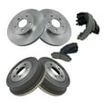 thumbnail image 1 of Geelife Front Brake Rotor & Ceramic Brake Pad w/ Rear Drum & Shoe Kit w/Chemicals, 1 of 7