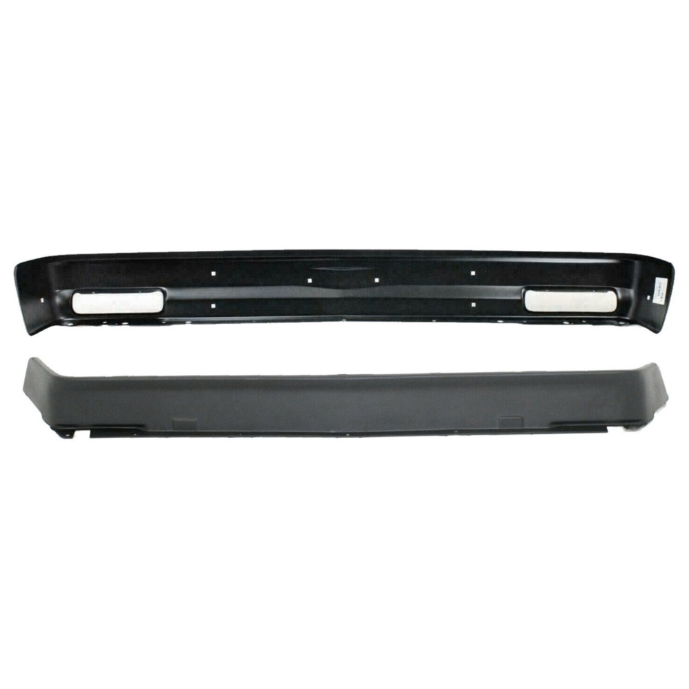 Front Bumper With Lower Valance For 1998-2005 Chevy Blazer & 1998-2004 S10 Pickup – Primed Steel & Textured Plastic