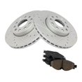 thumbnail image 1 of Geelife Front Ceramic Brake Pad & Performance Rotor Kit w/Fluids for VW Golf Jetta, 1 of 6
