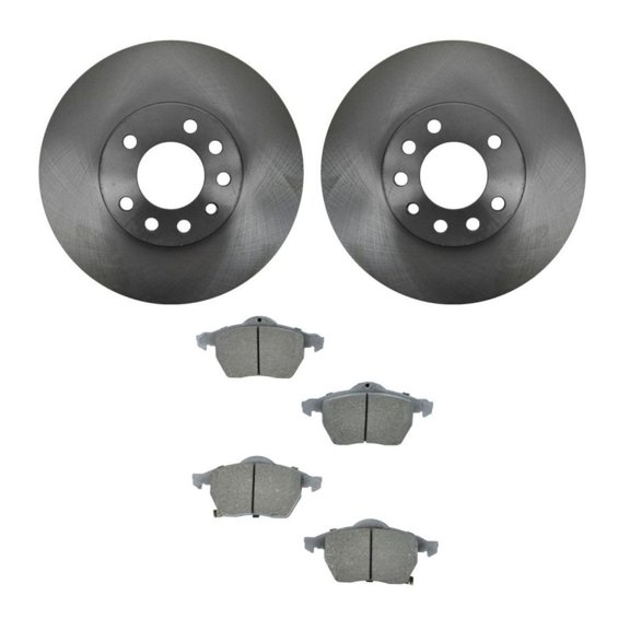 Geelife Front Ceramic Brake Pad & Rotor Kit for Saab 9-3 9-5 Saturn L Series