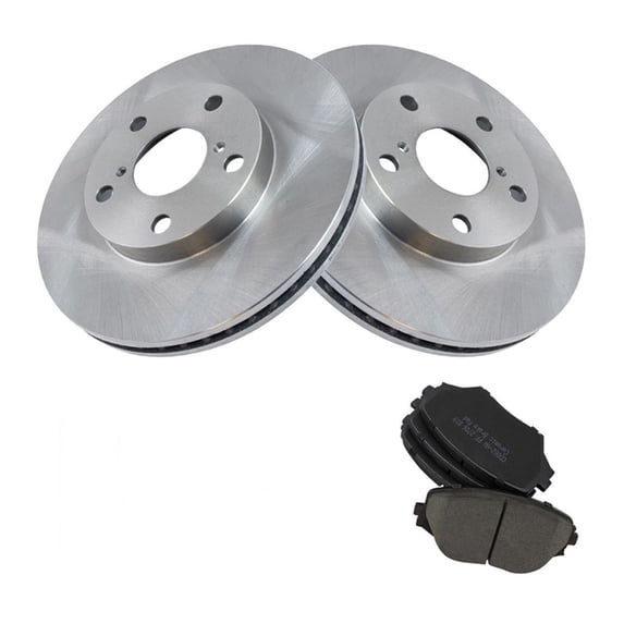 Geelife Front Ceramic Brake Pad & Rotor Kit w/Chemicals For 01-05 RAV4 SUV
