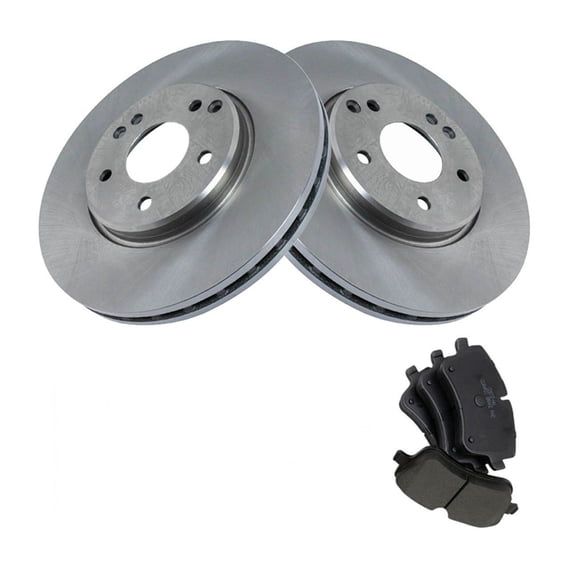 Geelife Front Ceramic Brake Pad & Rotor Kit w/Chemicals for Mercedes Benz