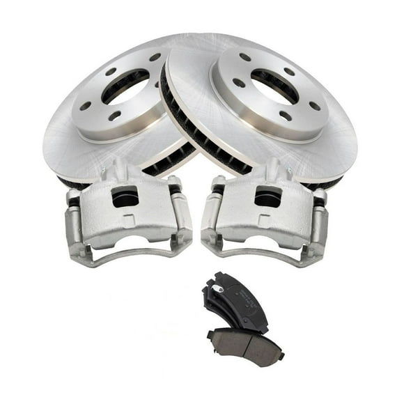 Geelife Front Ceramic Disc Brake Pads Rotors & Calipers for Buick Chevy Olds Pontiac