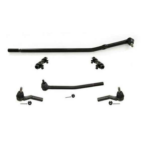 Geelife Front Drag Outer Inner Tie Rods with Sleeves 6Pc Kit E150 Van 2007