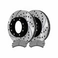 thumbnail image 1 of Geelife Front Drilled Slotted Rotors Performance Ceramic Pads For Chevrolet GMC V8, 1 of 6