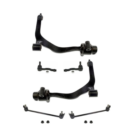 Geelife Front Lower Control Arms Sway Bars & Outer Tie Rods for Infiniti FX35 FX45 03-08