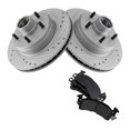 thumbnail image 1 of Geelife Front Metallic Brake Pad & Performance Rotor Kit w/Fluids for Chevy Buick, 1 of 9