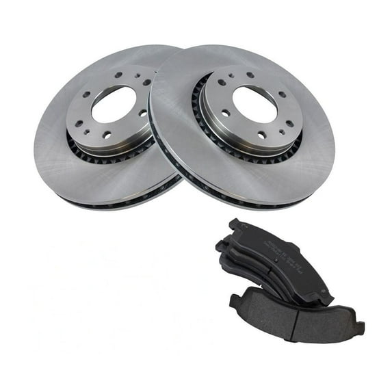 Geelife Front Metallic Brake Pad & Rotor Kit For Buick Chevrolet GMC Isuzu Saab SUV