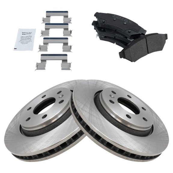Geelife Front Metallic Brake Pad & Rotors Kit For Buick Chevrolet Pontiac Saturn