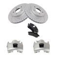 thumbnail image 1 of Geelife Front Metallic Brake Pads Performance Rotors & Calipers for Chevy Buick Olds, 1 of 7