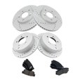 thumbnail image 1 of Geelife Front & Rear Ceramic Brake Pad Performance Rotor Kit for Hyundai, 1 of 9