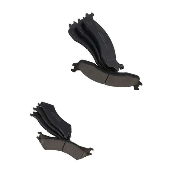 Geelife Front & Rear Ceramic Disc Brake Pad Kit w/Chemicals Van