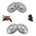 thumbnail image 1 of Geelife Front & Rear Ceramic Disc Brake Pad Rotor Shoes & Drum Kit w/Chemicals, 1 of 9