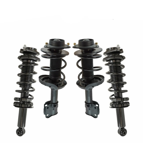 Geelife Front Rear Complete Loaded Shock Strut Spring Assembly 4pc Set For 08-11 Impreza