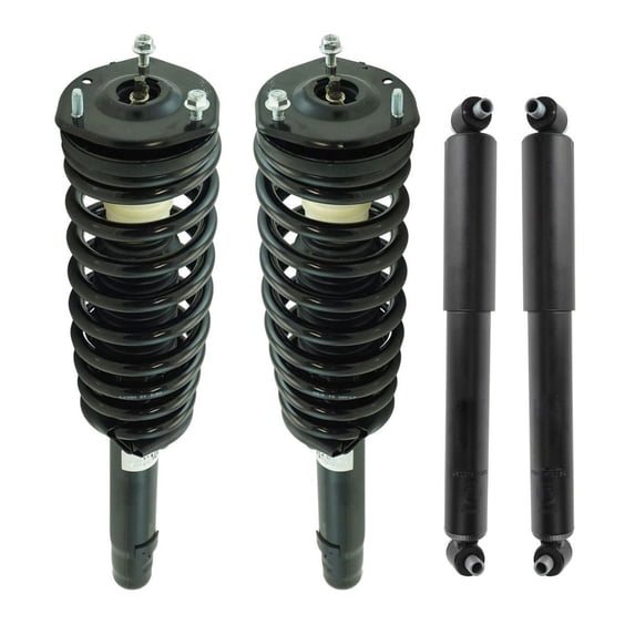Geelife Front Rear Complete Loaded Strut Spring Assembly Shock Kit Set 4pc