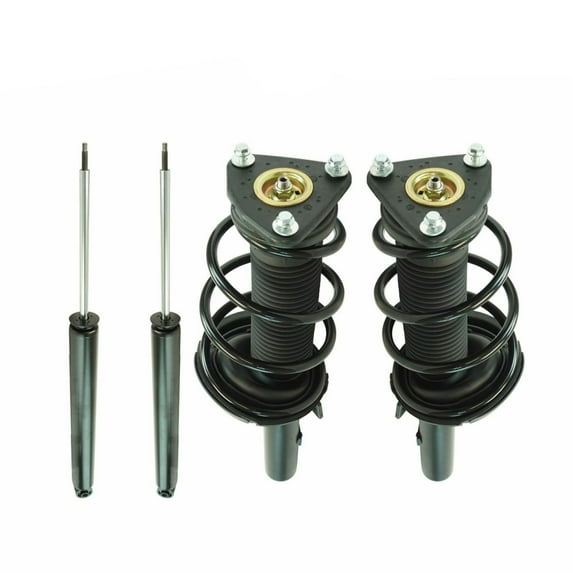 Geelife Front Rear Complete Quick Loaded Strut Spring Assembly Shock Absorber Kit 4pc