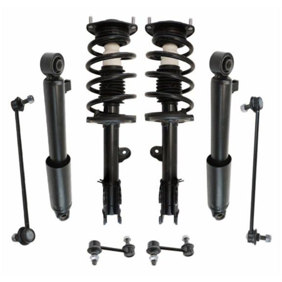 Geelife Front Rear Complete Quick Loaded Strut Spring Assembly Shock Sway Link Kit 8pc