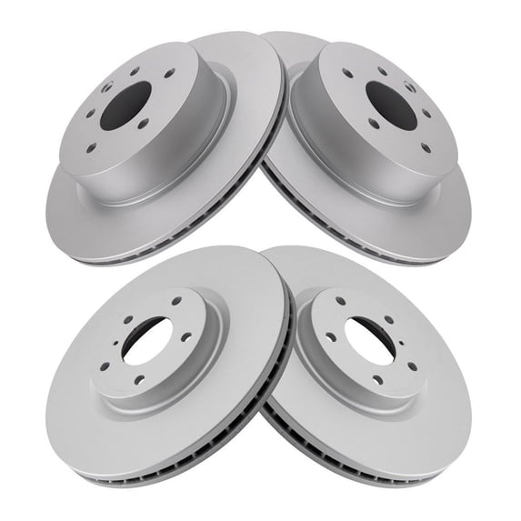 Geelife Front & Rear Disc Brake Coated Rotor Kit for Nissan Infiniti