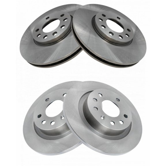 Geelife Front & Rear Disc Brake Rotor Kit For 06-10 Saab 9-3 2.0T 03-05 Saab 9-3 Linear