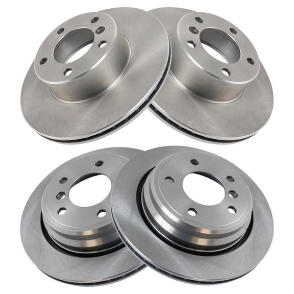 Geelife Front & Rear Disc Brake Rotor Kit Set For BMW 2001-2003 525i 1997-2000 528i