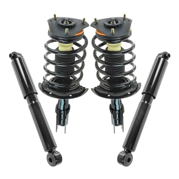 Geelife Front Rear Loaded Complete Strut Spring Assembly Shock Absorber Kit 4pc