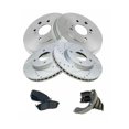 thumbnail image 1 of Geelife Front & Rear Semi-Metallic Brake Pads Rotors & Drum Kit Set For Nissan, 1 of 11