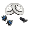 thumbnail image 1 of Geelife Front Semi Metallic Brake Pad Rotor & Hub Kit Set for Chevy Pontiac Buick, 1 of 9