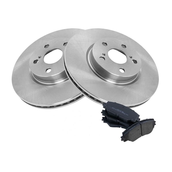 Geelife Front Semi-Metallic Brake Pads & Rotors Kit for Corolla Matrix Vibe xD