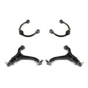 Geelife Front Upper and Lower Control Arms for Jeep Commander 06-10 Grand Cherokee 05-10