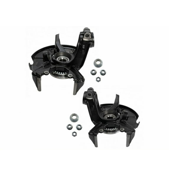 Geelife Front Wheel Bearing & Hub Assembly Pair with Knuckle For Beetle Golf Jetta