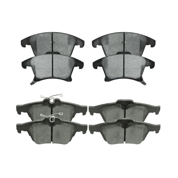 Geelife Front and Rear Ceramic Brake Pads Kit for Lincoln MKZ 2013-2020 Ford Fusion 2.0L