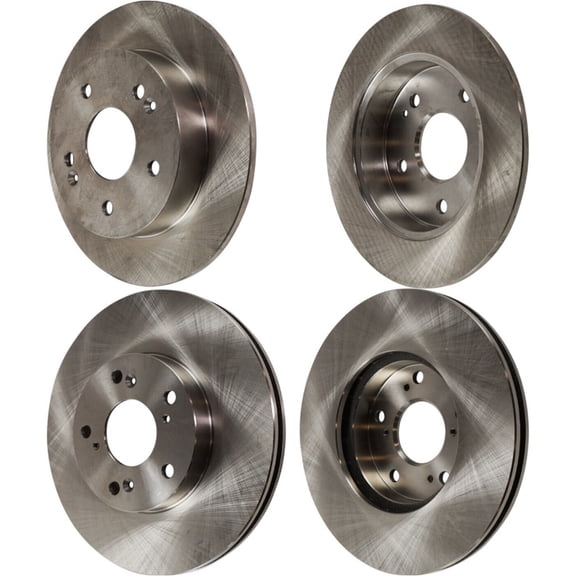 Geelife Front and Rear Disc Brake Rotors For Acura 06-11 CSX 13-15 ILX Honda 13-15 Civic