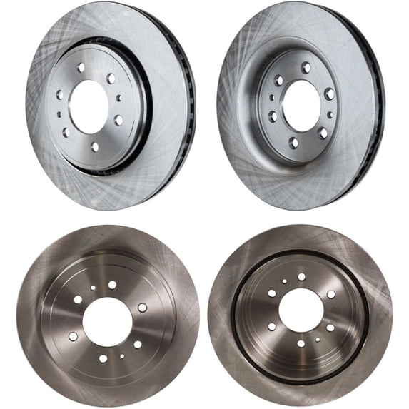 Geelife Front and Rear Disc Brake Rotors For Ford 2010-2011 F-150 Four Wheel Drive 6 Lug