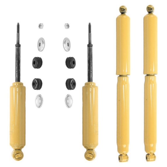 Geelife Front and Rear Shock Absorbers Gas For Chevrolet 1988-90 C3500 GMC 1988-90 C3500