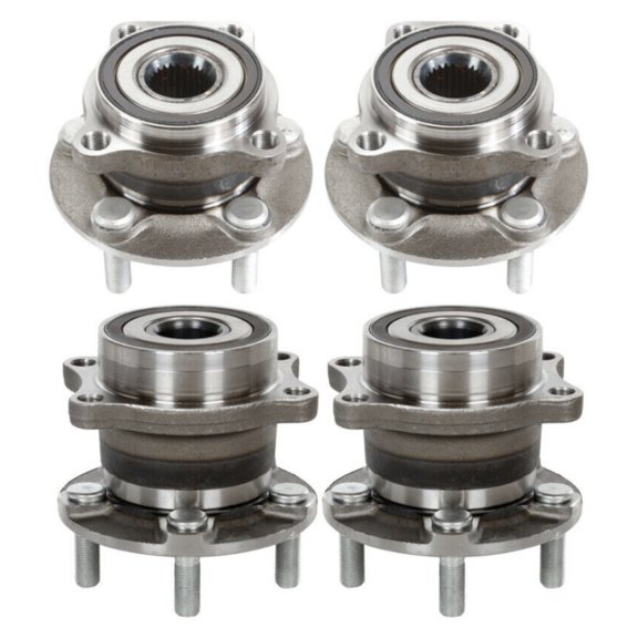 Geelife Front and Rear Wheel Hub Bearings Set of 4 For Subaru 10-14 Legacy 10-14 Outback