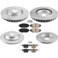 thumbnail image 1 of Geelife Frt & Rr Coated Rotor Brake Rotors & Ceramic Brake Pads Fits 2018-2021 VW Tiguan, 1 of 5
