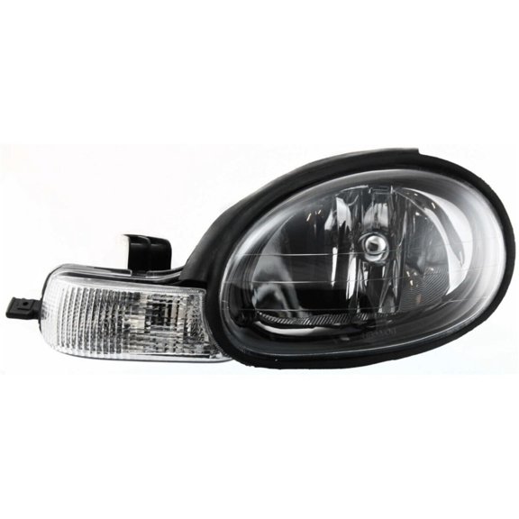 Geelife Halogen Headlight For 2000-2002 Neon 2000-2001 Neon Left Black Interior w/ Bulb