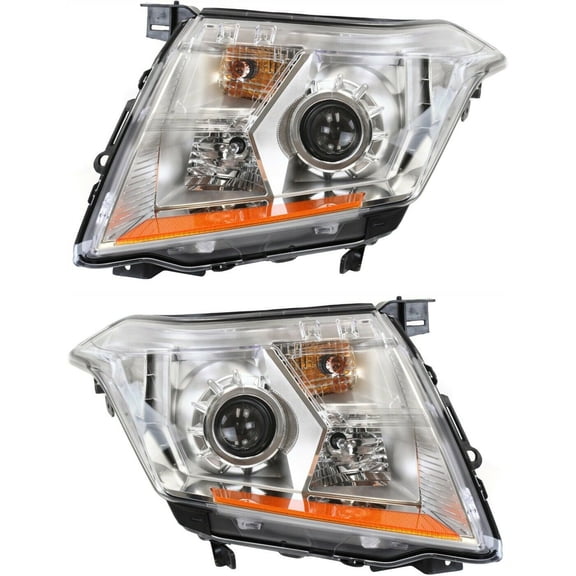Geelife Halogen Headlight Set For 10-13 SRX Sport Utility Left & Right w/ Bulb(s) Pair