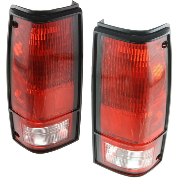 Geelife Halogen Tail Light Set For S10 S15 Sonoma Left & Right Clear/Red Lens 2Pcs