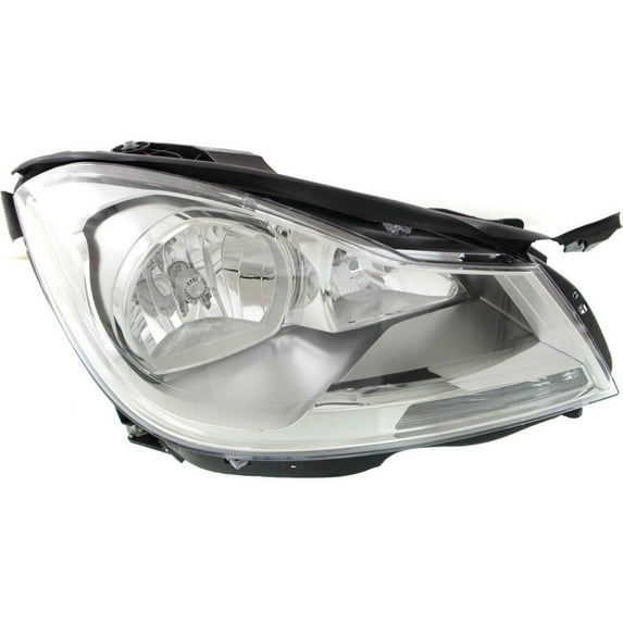Geelife Headlight For 2012-2014 Mercedes Benz C250 Right Chrome Housing With Bulb