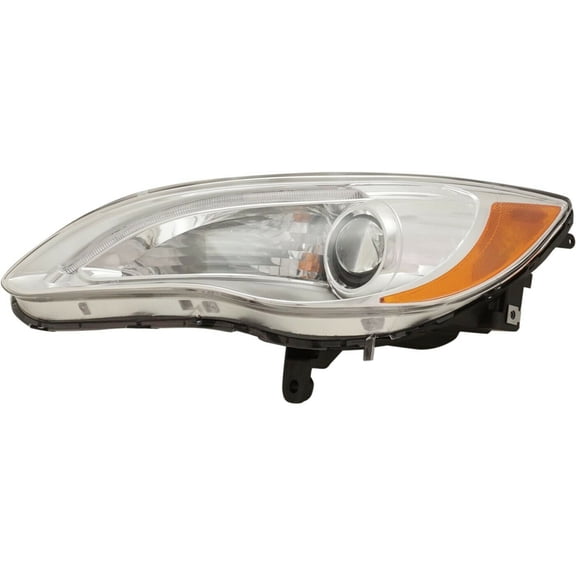 Geelife Headlight Headlamp Halogen Chrome Bezel Driver Side Left For 2011-14 200