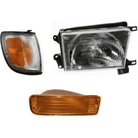 Geelife Headlight Kit For 1996-1997 Toyota 4Runner Sport Utility Right 3pc