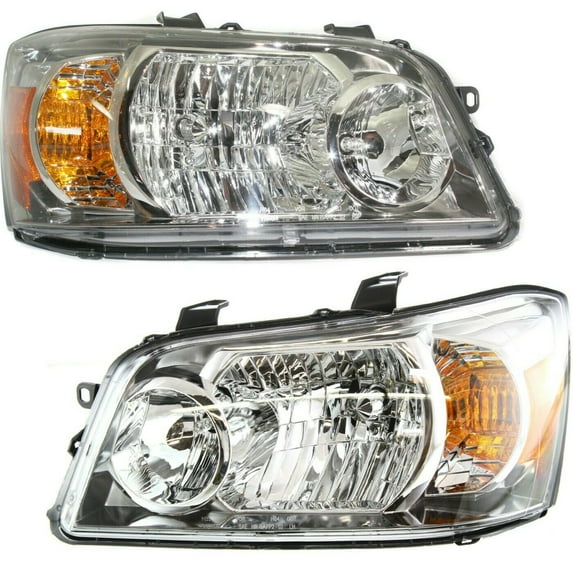 Geelife Headlight Set For 04-06 Highlander Sport Utility Left and Right With Bulb 2Pc