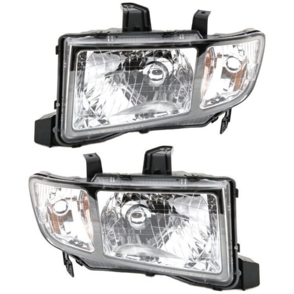 Geelife Headlight Set For 09-14 Ridgeline Crew Cab Pickup Crew Cab Left and Right 2Pc