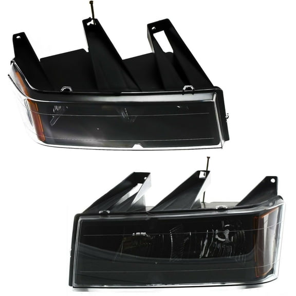 Geelife Headlight Set For Chevrolet 04-12 Colorado GMC 04-12 Canyon LH RH w/ bulb